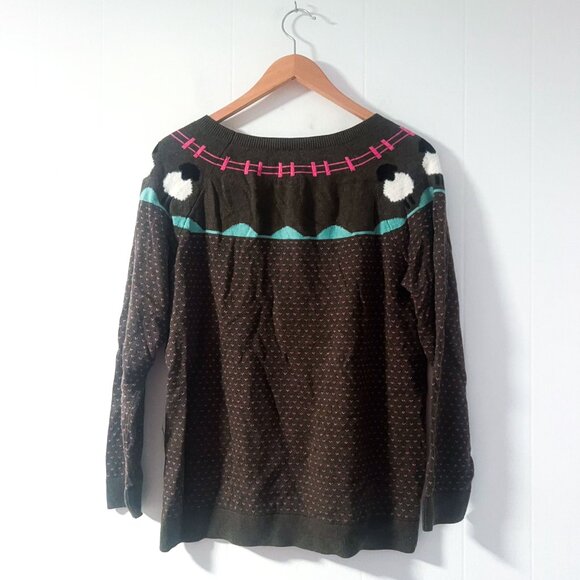 Talbots Sheep Raglan Crewneck Pullover - Picture 3 of 8